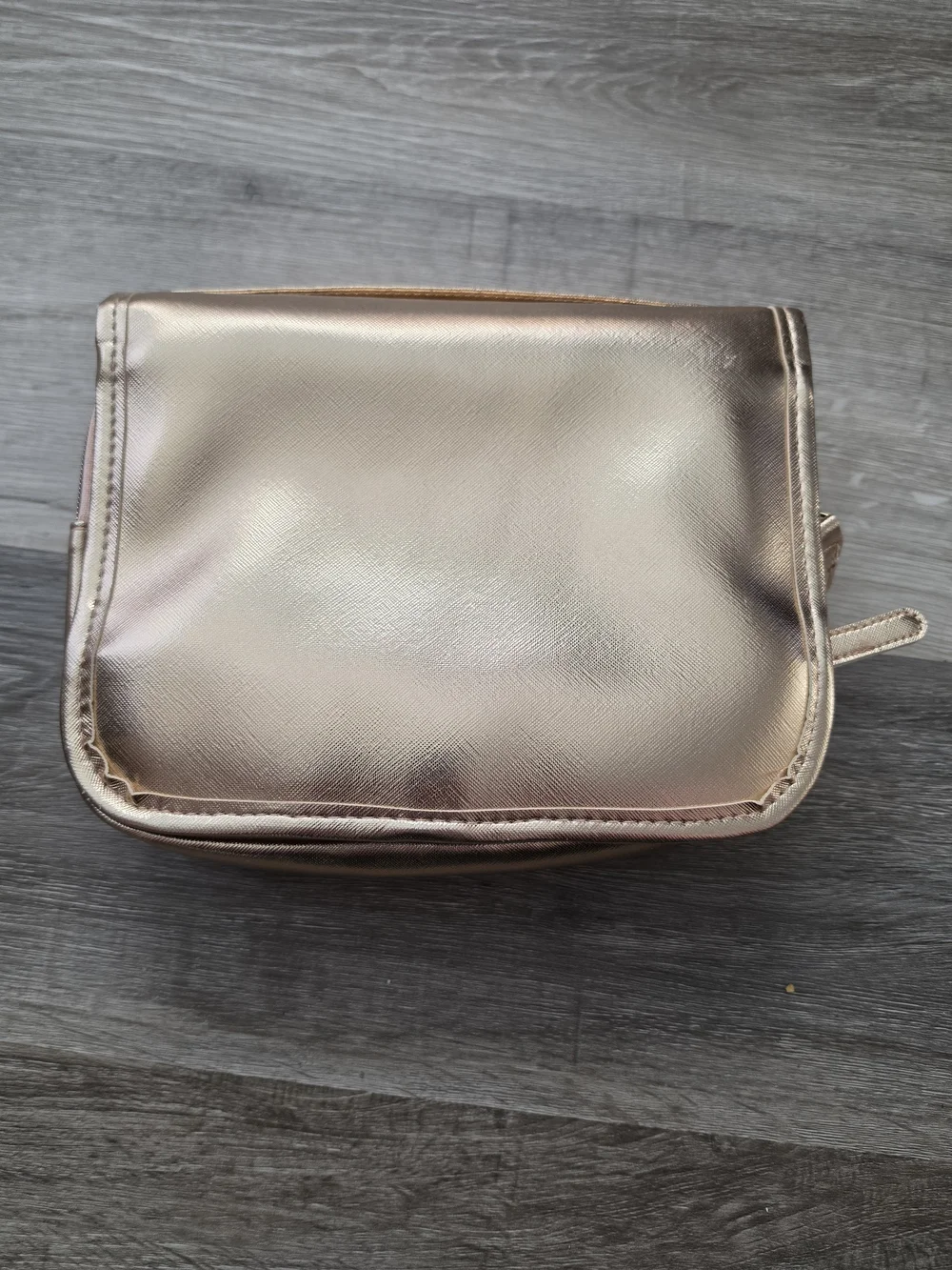 Metallic Rose Cosmetic Travel Pouch - Women’s Toiletry Bag
